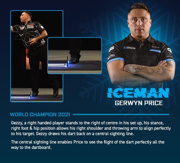 Tapete de Dardos Red Dragon - Tapete de Posición Pro para - Imagen 7