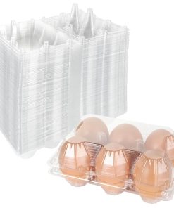 DIRBUY 100PCS Porta- Huevos de Plástico a Granel 2x3 Estilo