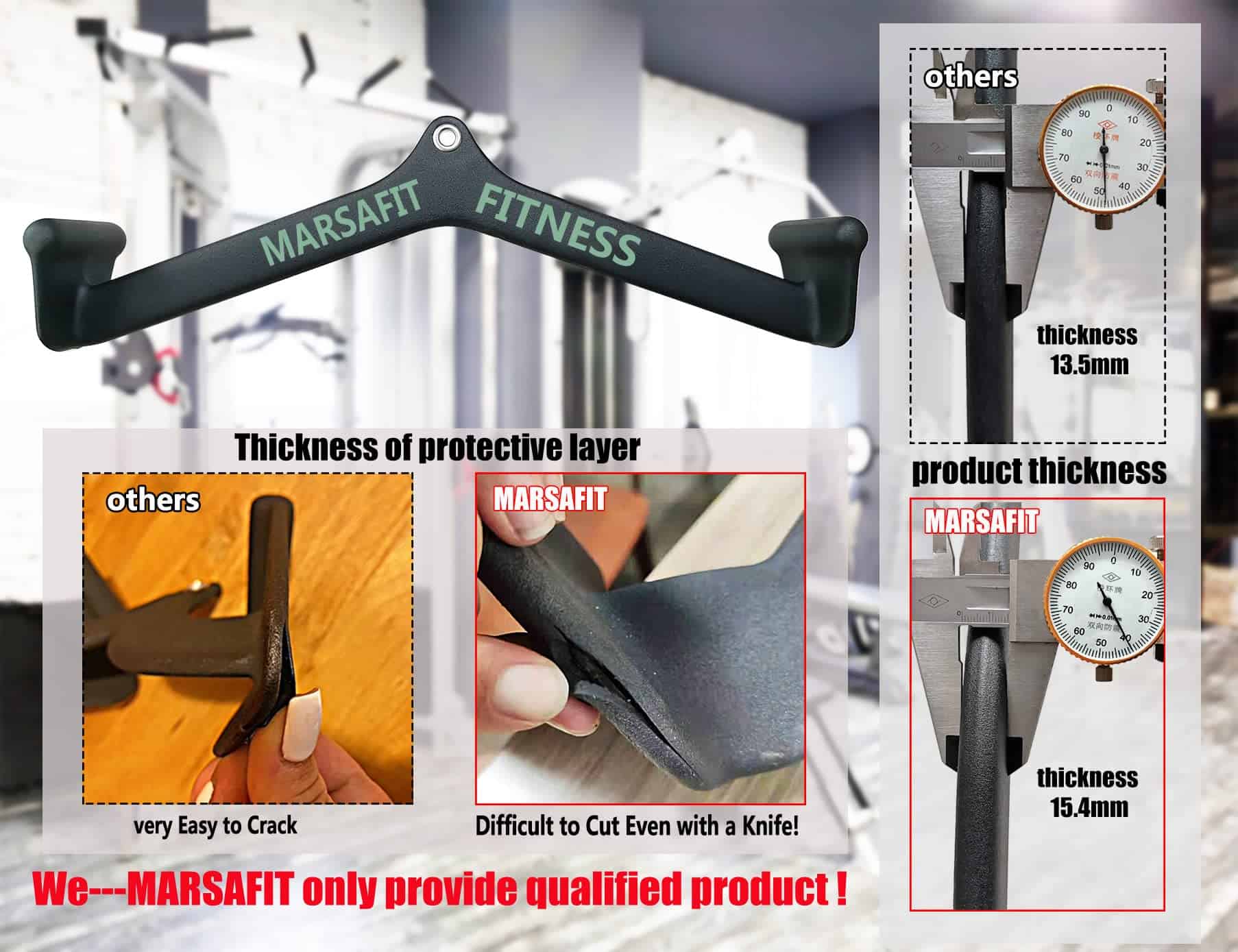 MARSAFIT Accesorios de Máquina de Cable de Gimnasio en Casa - Imagen 5