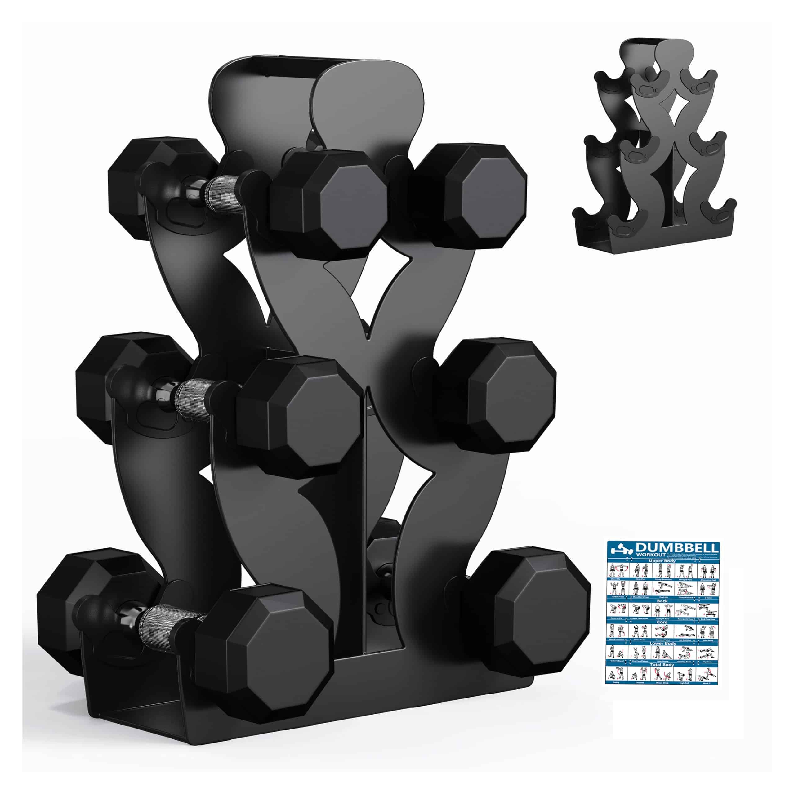 Soporte de Rack de Mancuernas Lovind, Soporte Único sin