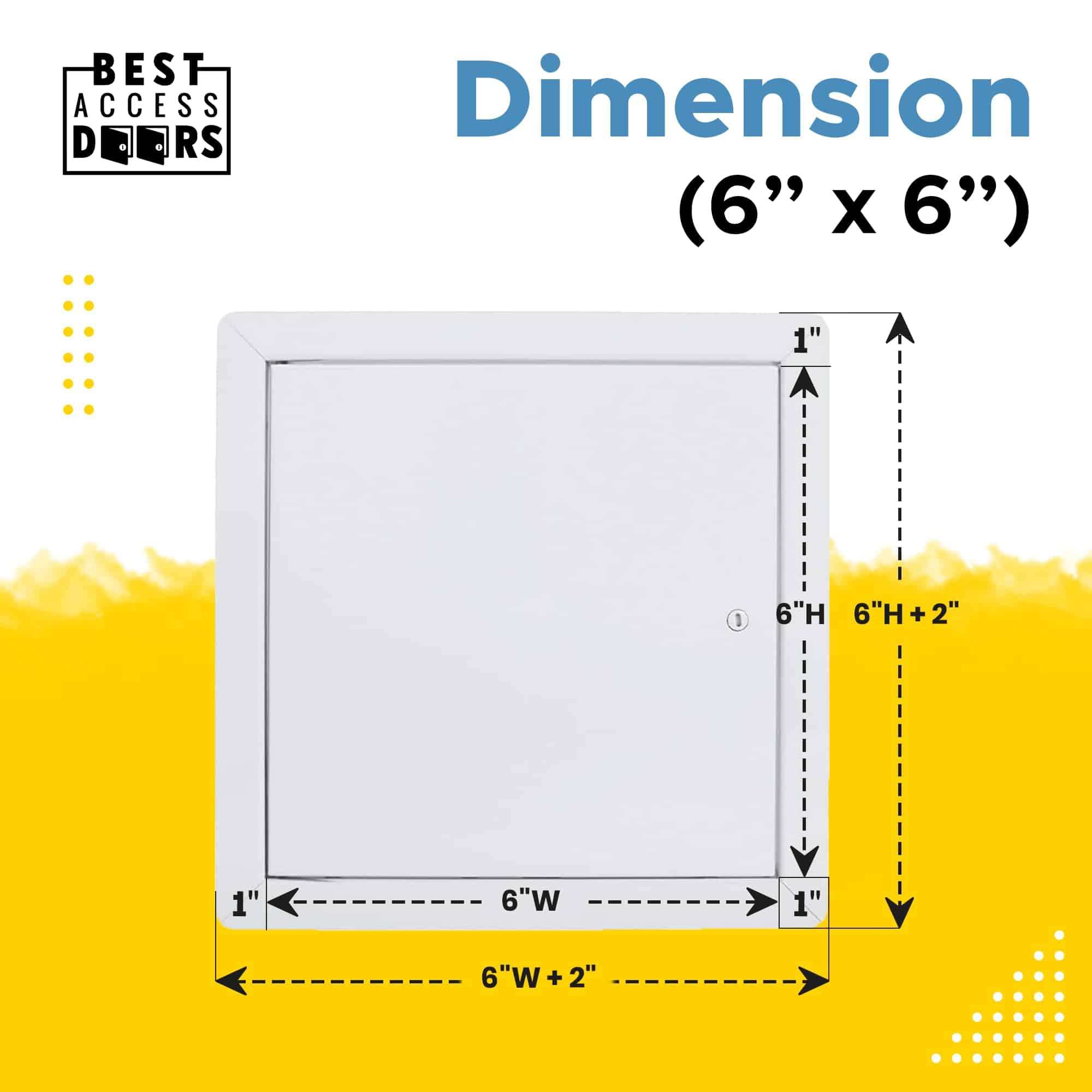 Mejor Panel de Acceso Metálico Universal de 6" x 6" con - Imagen 4