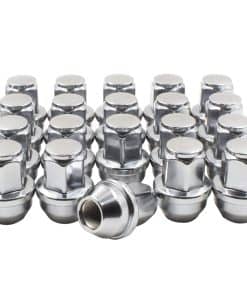 20 Pzas. Tuercas cromadas OEM M14x1.5 1.66" Largo 13/16"