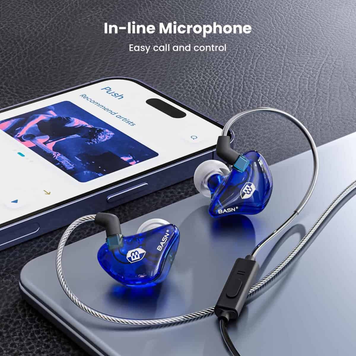 Audífonos de Monitor In Ear BASN para Músicos y Audiófilos, - Imagen 5