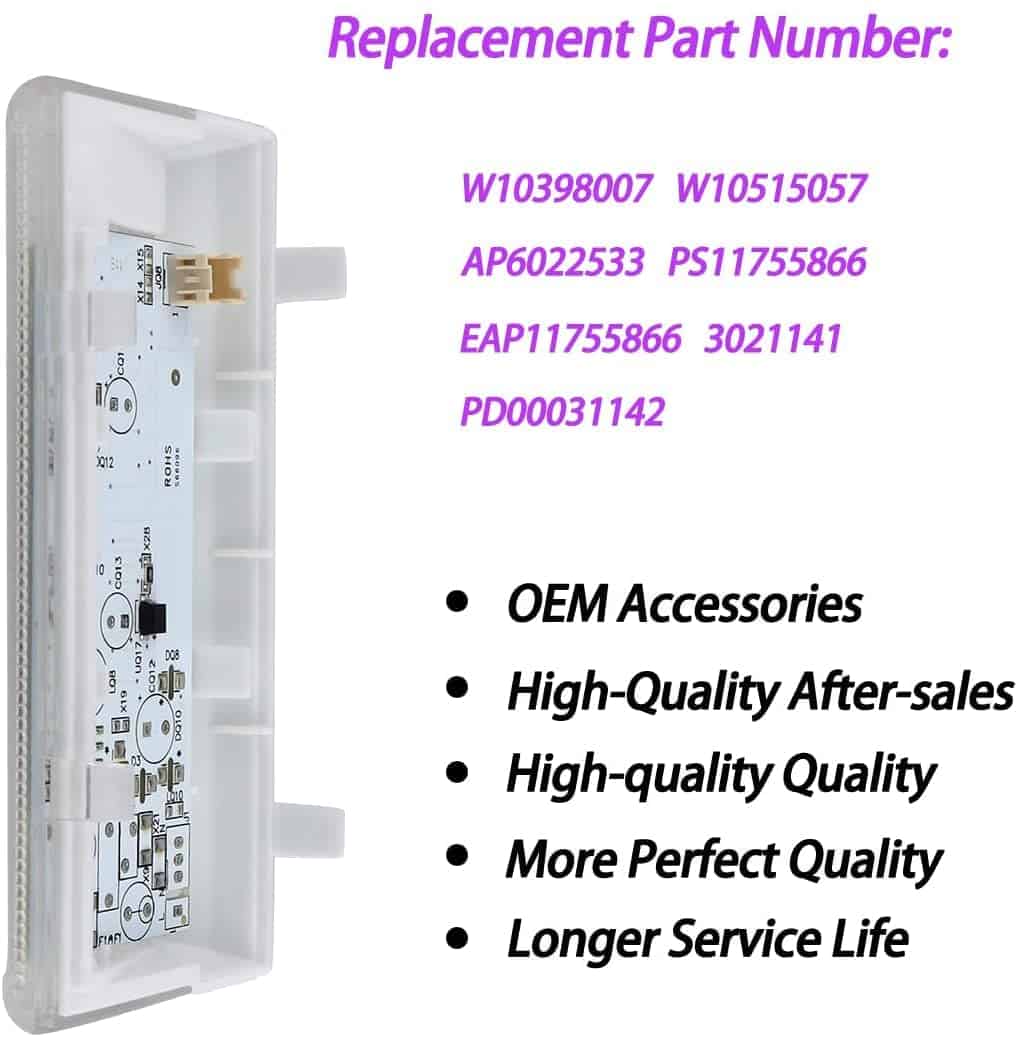 Luz LED Compatible con Refrigerador Whirlpool W10515057 - Imagen 5