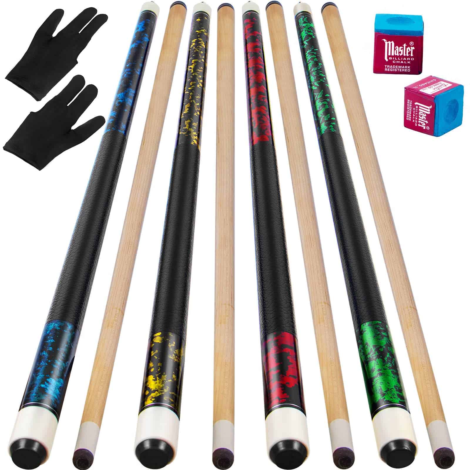 LOTKEY Palo de Billar, Taco de Billar 58'' 21 oz con 2