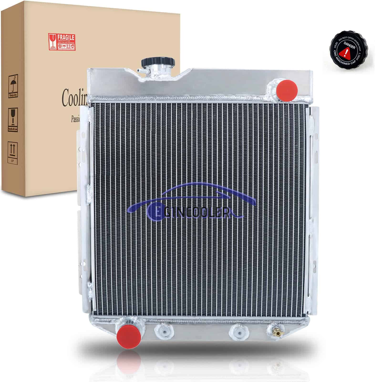 Radiador de núcleo de aluminio de 4 filas EGINCOOLER para