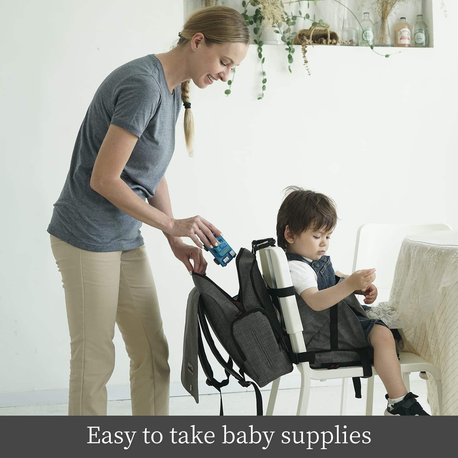 Mochila 2 en 1 y Asiento Elevador para Niños para Silla de - Imagen 6