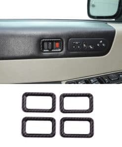 PIUGILH Cubierta de Botón de Bloqueo de Puerta del Coche