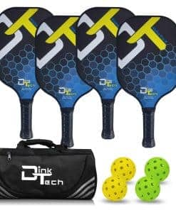 Juego de Palas de Pickleball Dink Tech - Set de 4 Palas de