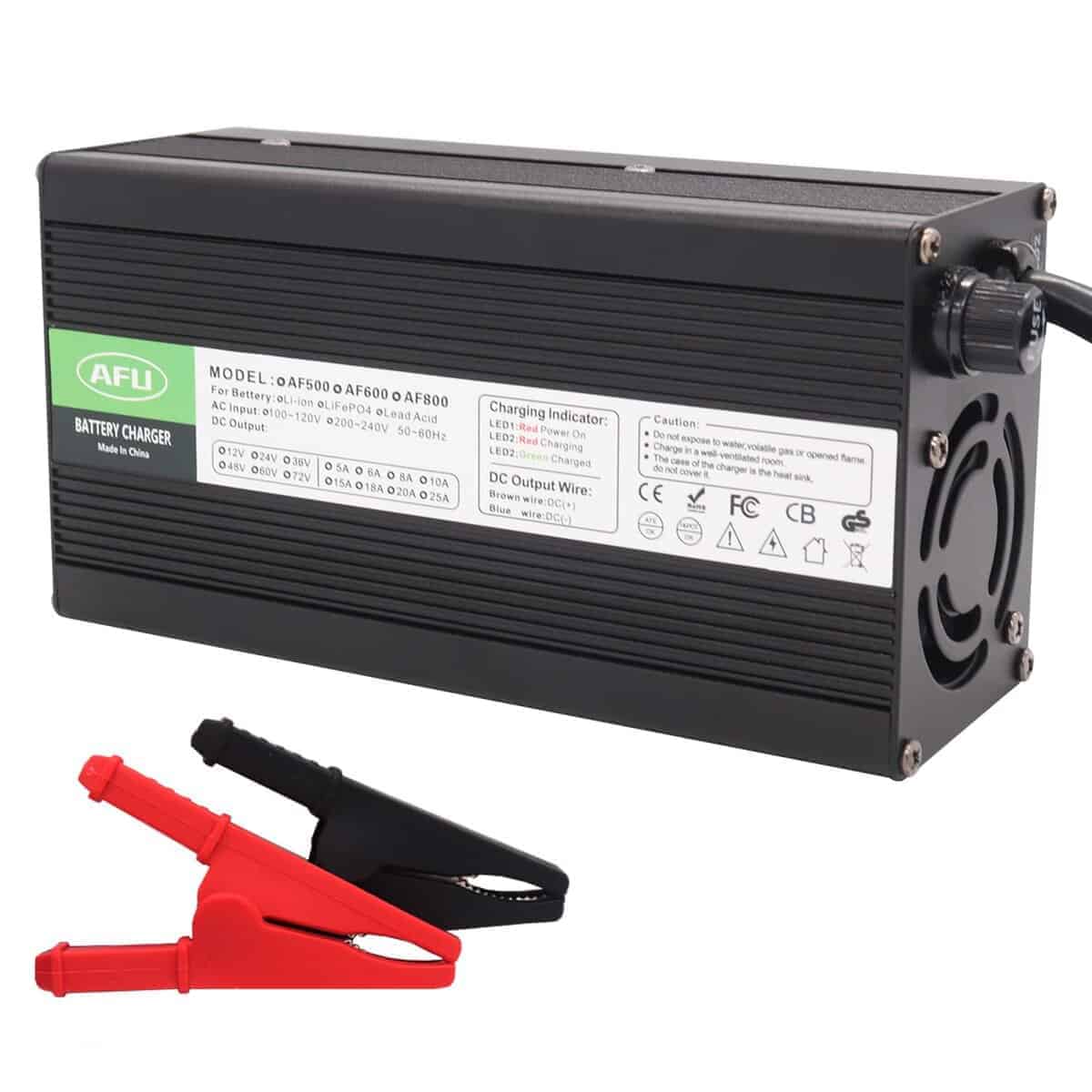 Cargador de batería de 58.4V 10A para batería de LiFePO4 de