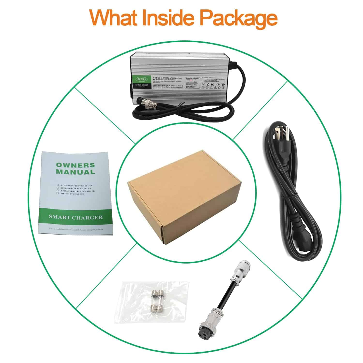 Cargador inteligente AFU 67.2V 5A para batería de 60V - Imagen 7