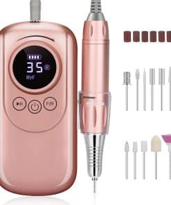 Taladro de Uñas Recargable de 35000 RPM, Kit Profesional de