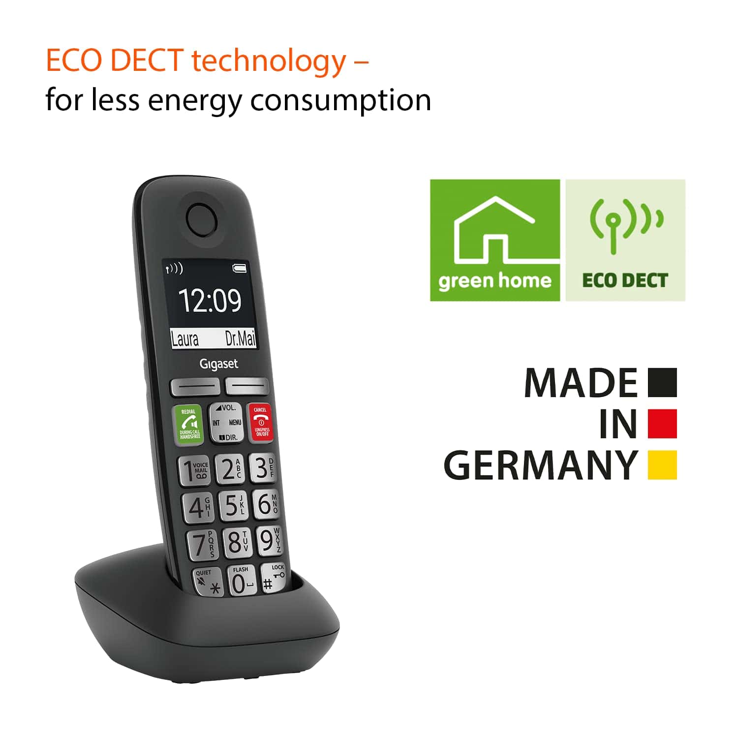 Gigaset E295H - Teléfono Adicional Inalámbrico de Botones - Imagen 5