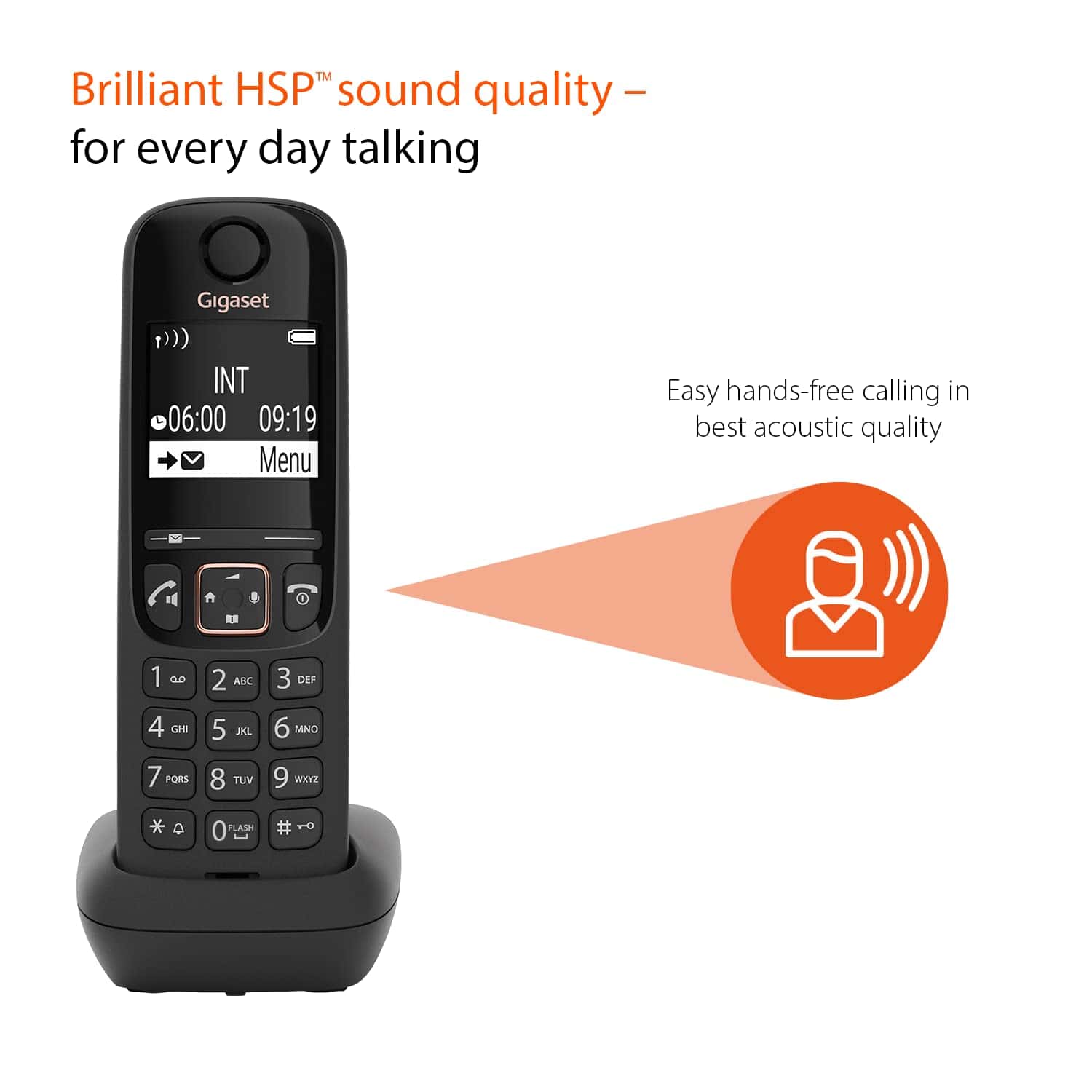 Teléfono inalámbrico Gigaset A694HSB - Identificador de - Imagen 3