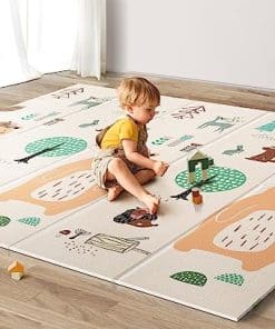 Tapete de Juego para Bebés Plegable UANLAUO, Extra Grande