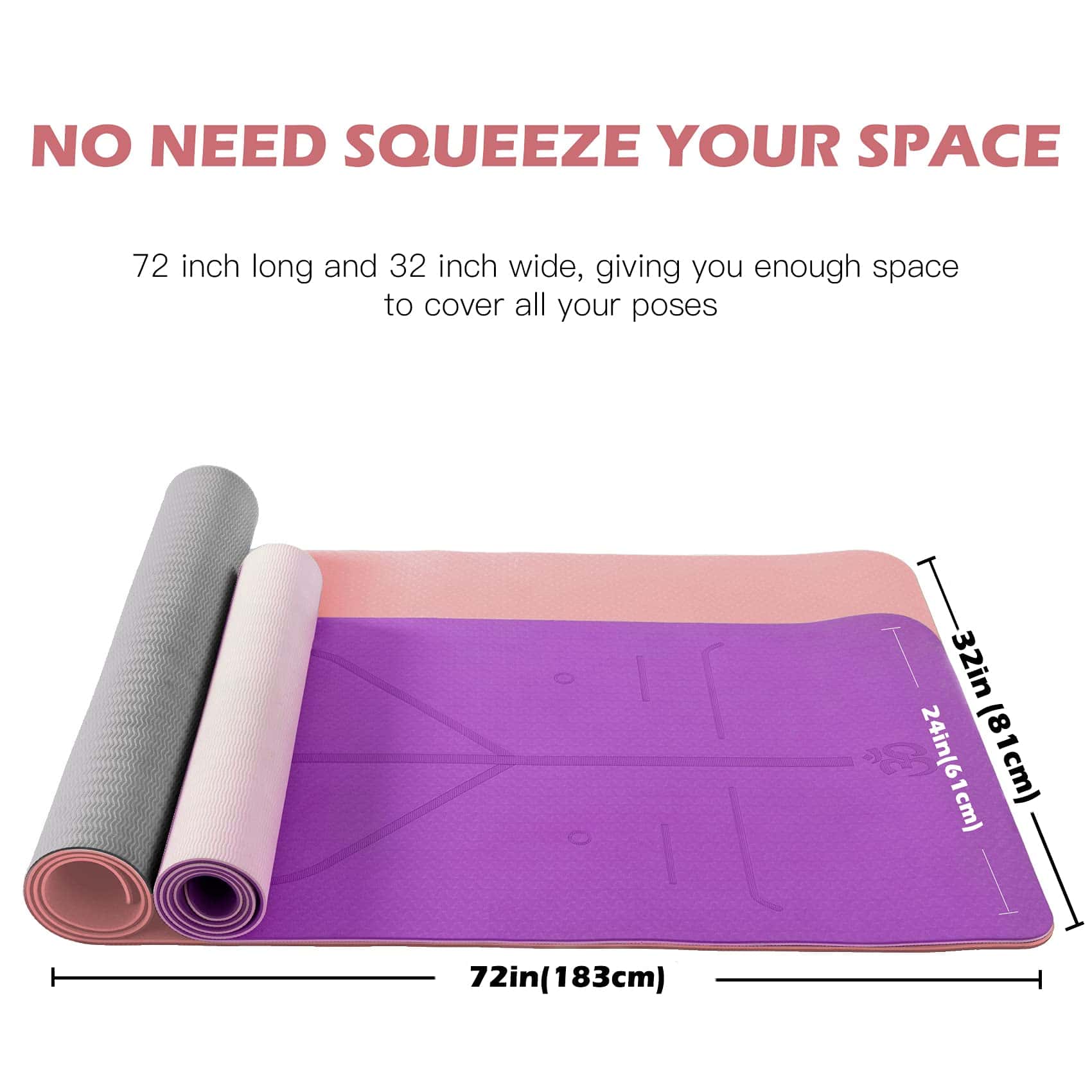 Tapetes de Yoga Extra Anchos Umineux para Mujeres y - Imagen 7