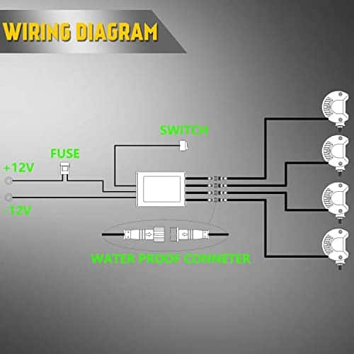 Nicoko 18w 4" Barra de luz de trabajo LED con Halo RGB - Imagen 7