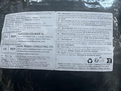 Cubierta para Auto Compatible con -Negro con Forro de Algodó - Imagen 8