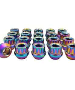 RISON-Titanium 12 Puntos Bloqueo Tornillos de Rueda de