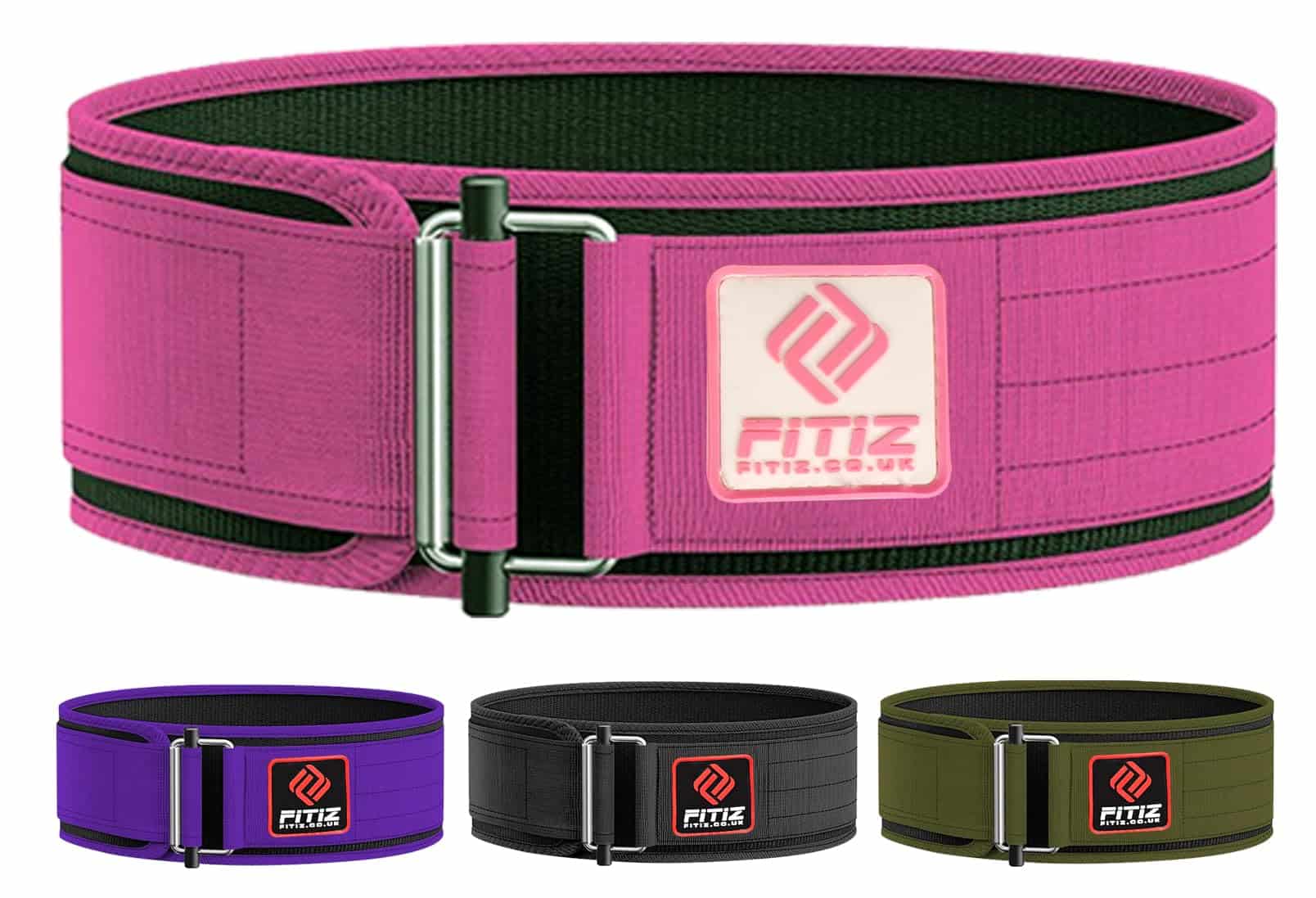 Cinturón de levantamiento de pesas FITIZ con -Pink