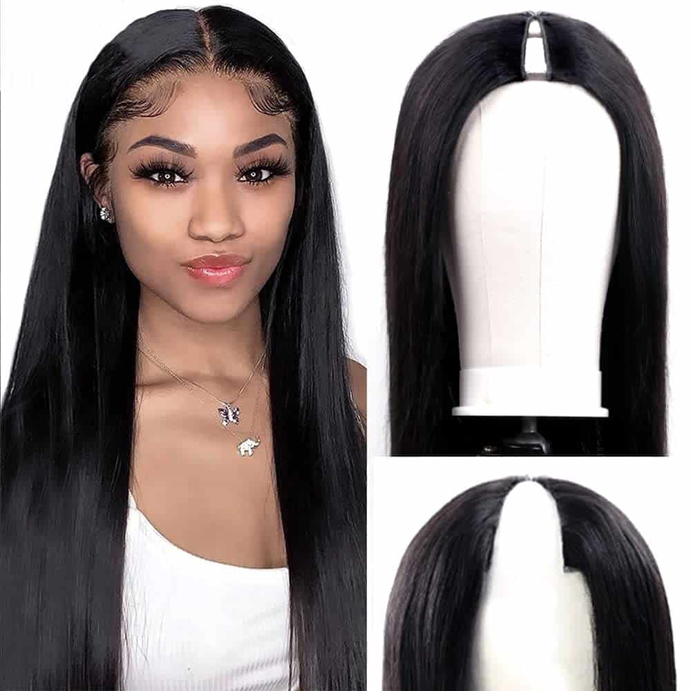 Pelucas de Cabello Humano Virgen Brasileño Recto en Forma