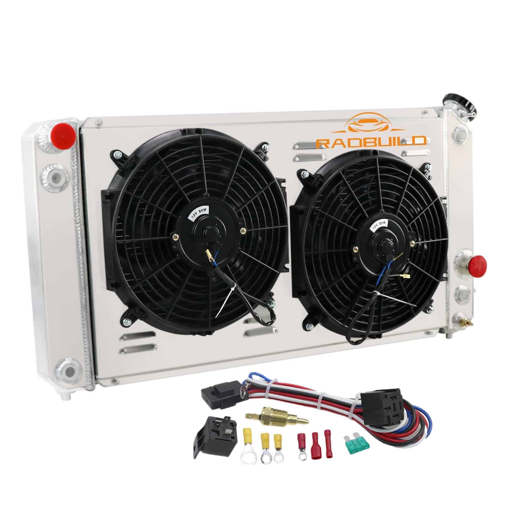 Radiador de aluminio RadBuild CU1826 para Chevy S10 Blazer