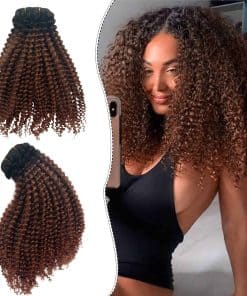 Extensiones de Cabello Rizado OiMiGO, Cabello Humano 3C 4A