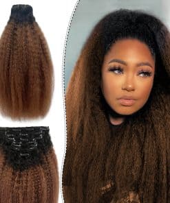 Extensiones de Cabello Real OiMiGO, Ombre Negro Kinky