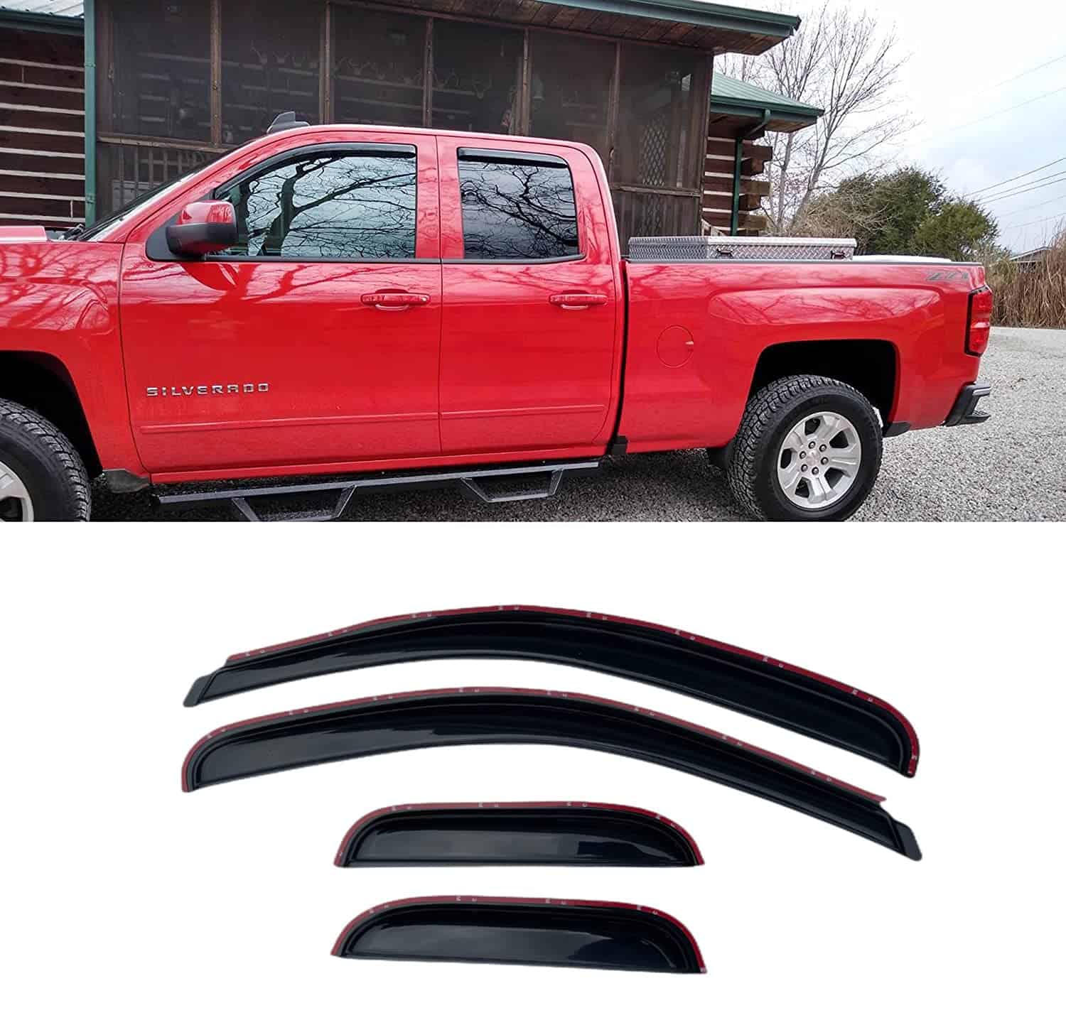 Deflector de Viento para Ventana Lateral a -Tinte Ahumado Os