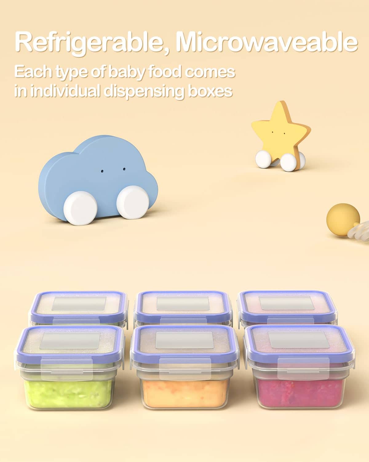 Procesador de Alimentos para Bebés, HEYVALUE Set de 13 en - Imagen 8