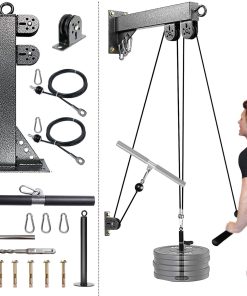 Sistema de Polea de Montaje en Pared para Fitness, Sistema