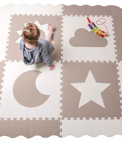 Tapetes de juego para bebés - 61" x 61" Extra grande,