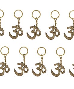 Llavero de bronce OM de HANDTECHINDIA Regalo espiritual de