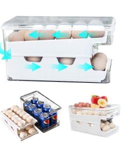 Porta Huevos Rodante para Refrigerador, Dispensador de 24