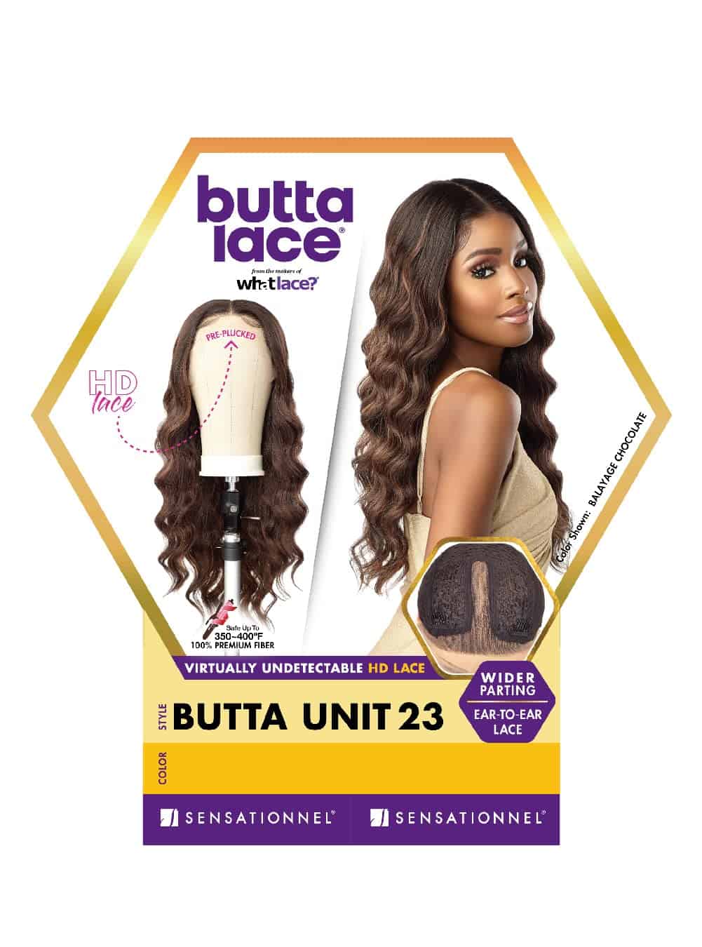 Peluca Sensationnel Butta Lace - Unidad 23 Extra Ancha 5 - Imagen 5