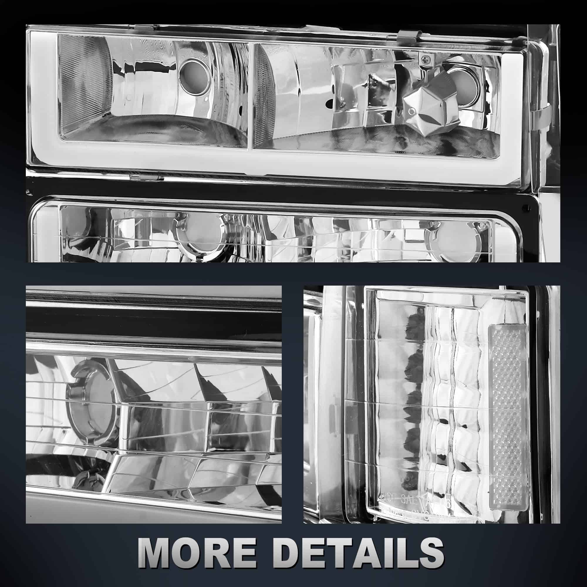 Faros Delanteros MOSTPLUS Compatible con Chevy C10 C/K - Imagen 6