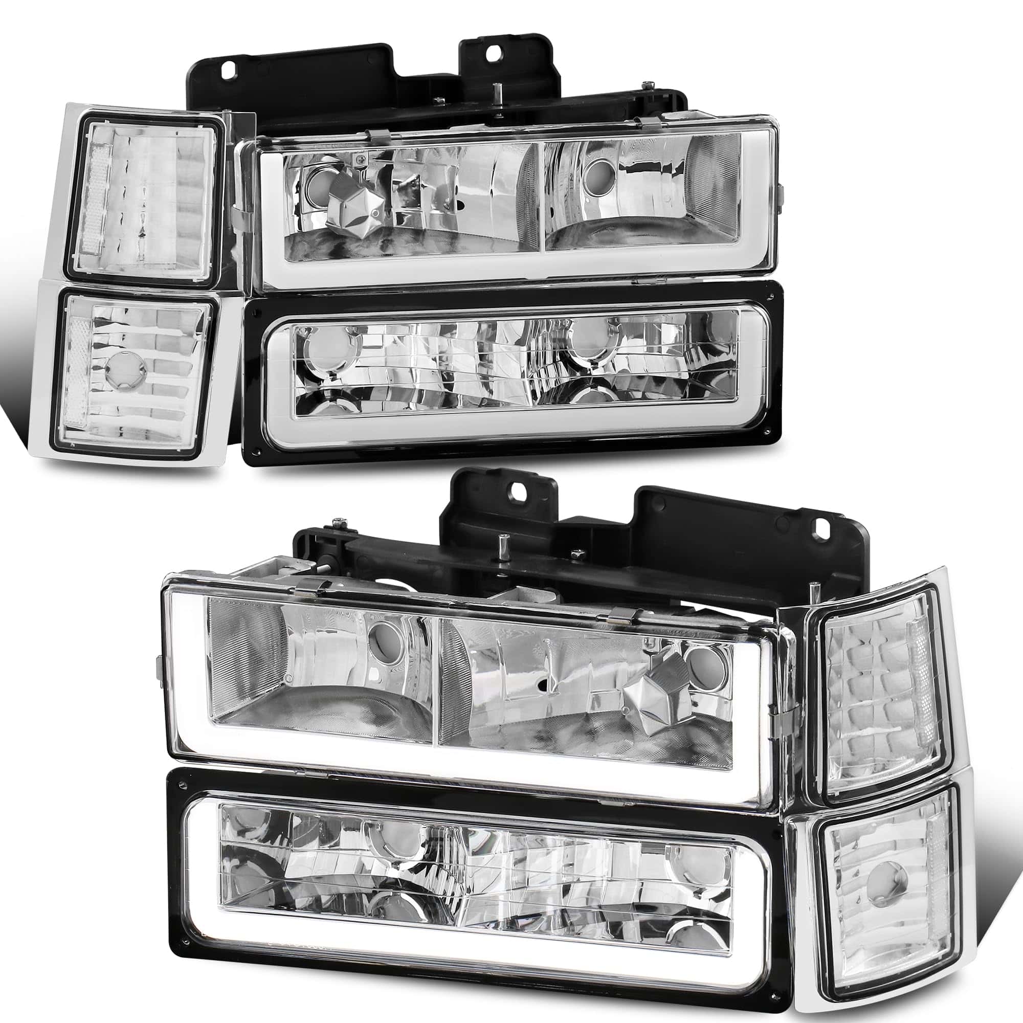Faros Delanteros MOSTPLUS Compatible con Chevy C10 C/K