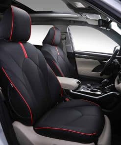 Fundas de asiento compatibles con -Negro+Rojo