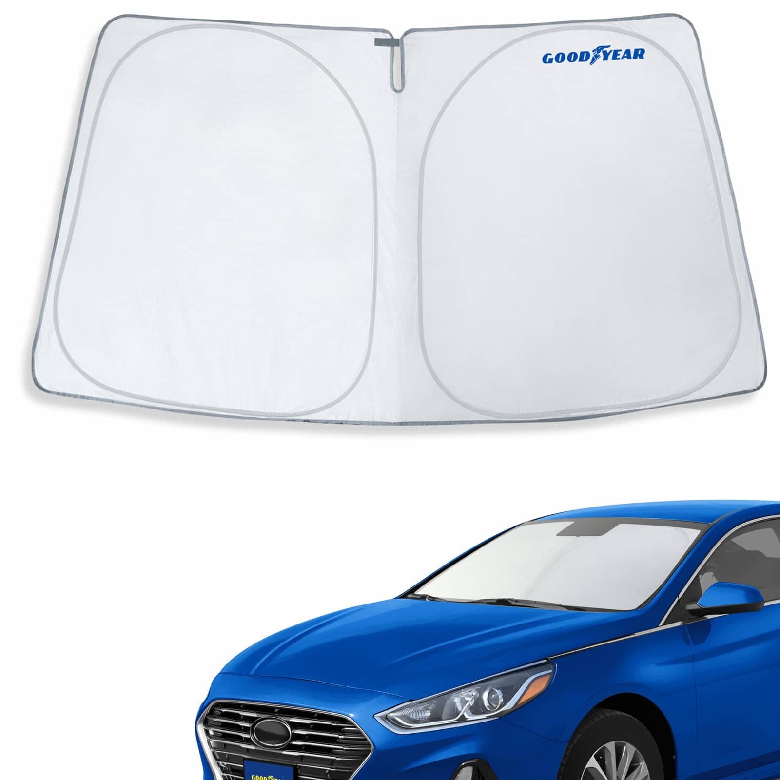 Cubierta de Parabrisas Plegable Goodyear -Negro-Plata