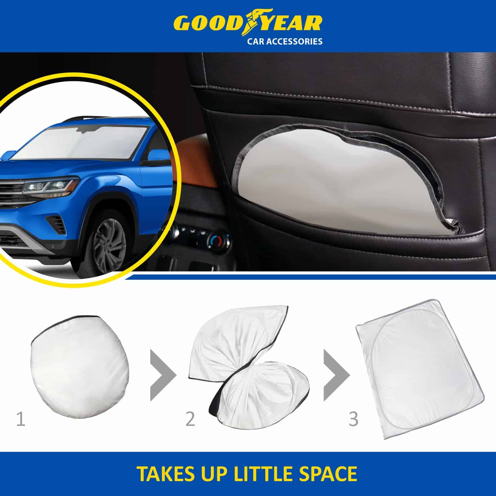 Cubierta de parabrisas plegable Goodyear para Volkswagen - Imagen 5