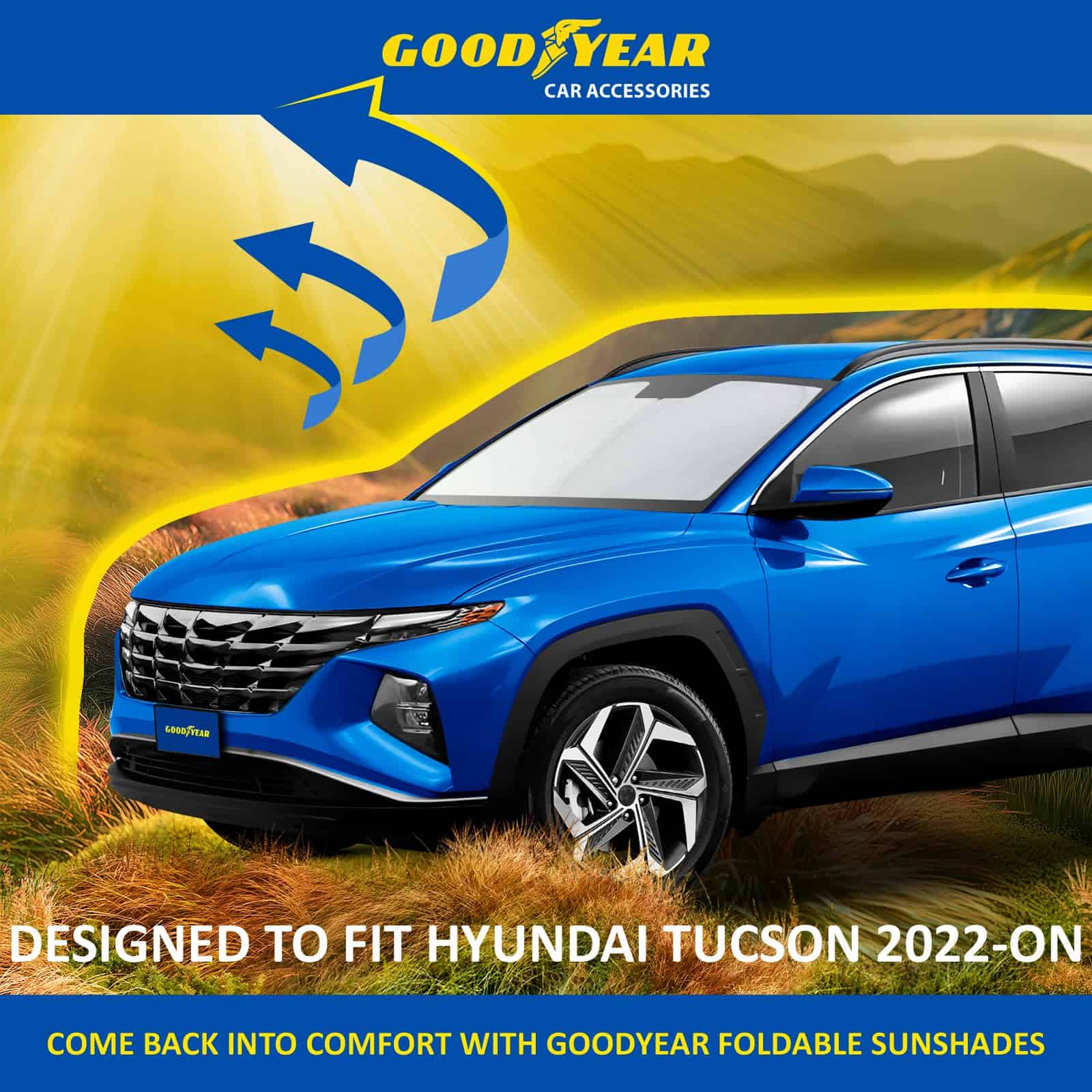 Cubierta de parabrisas plegable Goodyear -Negro-Plata - Imagen 7