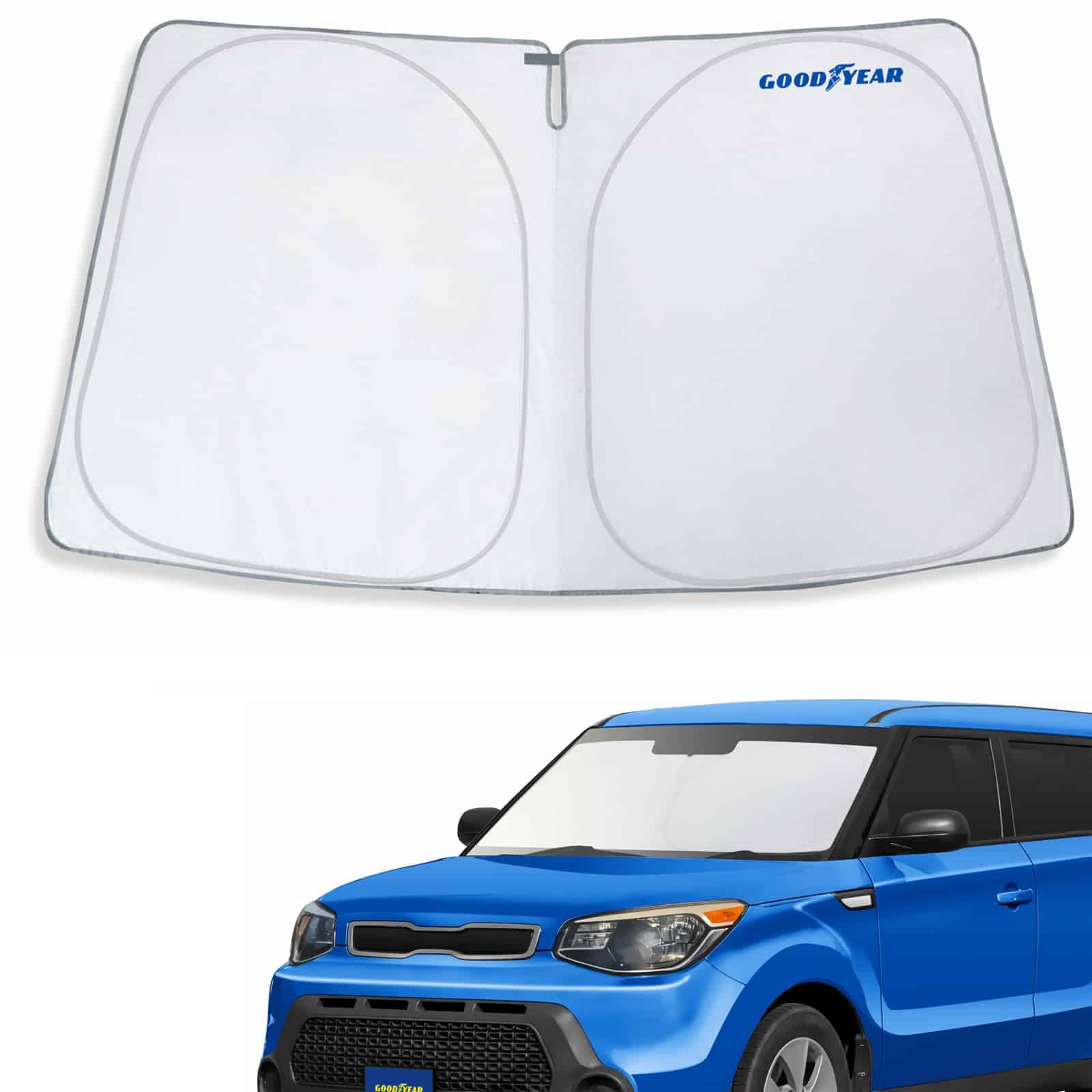 Cubierta de parabrisas plegable Goodyear -Negro-Plata