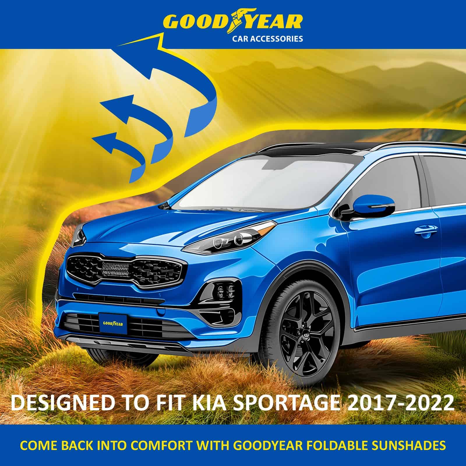 Cubierta de parabrisas plegable Goodyear para Kia Sportage - Imagen 6
