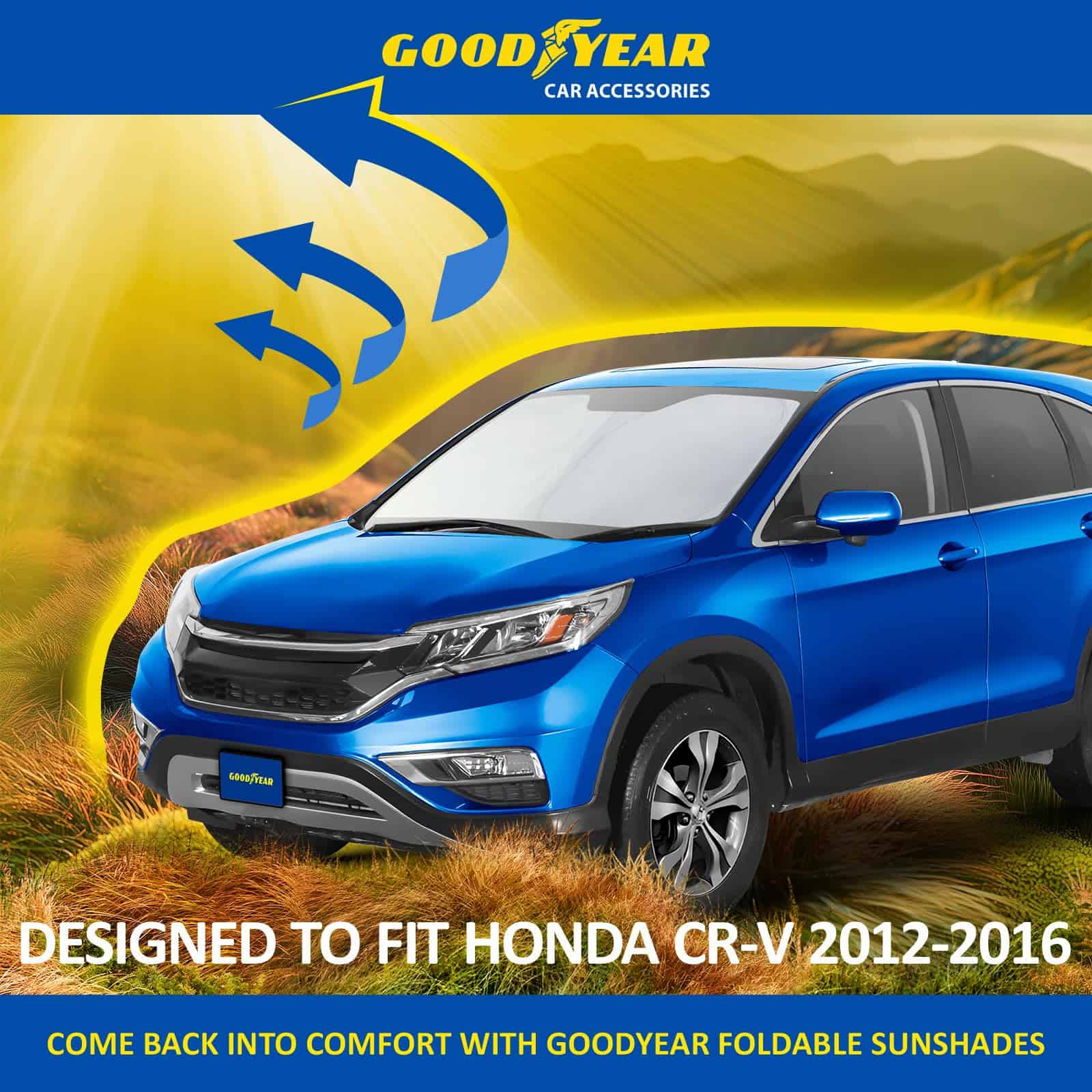 Cubierta de parabrisas plegable Goodyear -Negro-Plata - Imagen 7