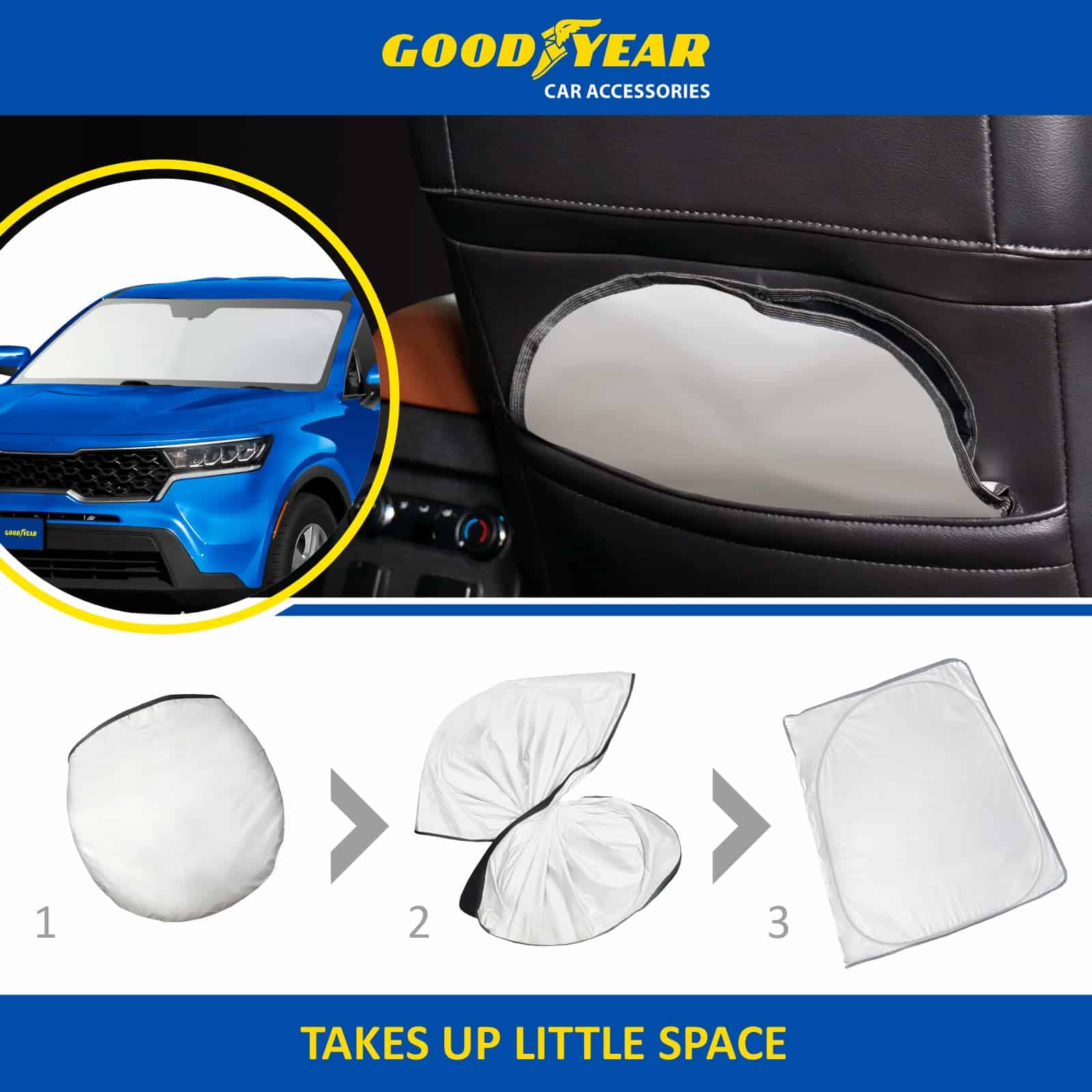 Cubierta de Parabrisas Plegable Goodyear para Kia Sorento - Imagen 5