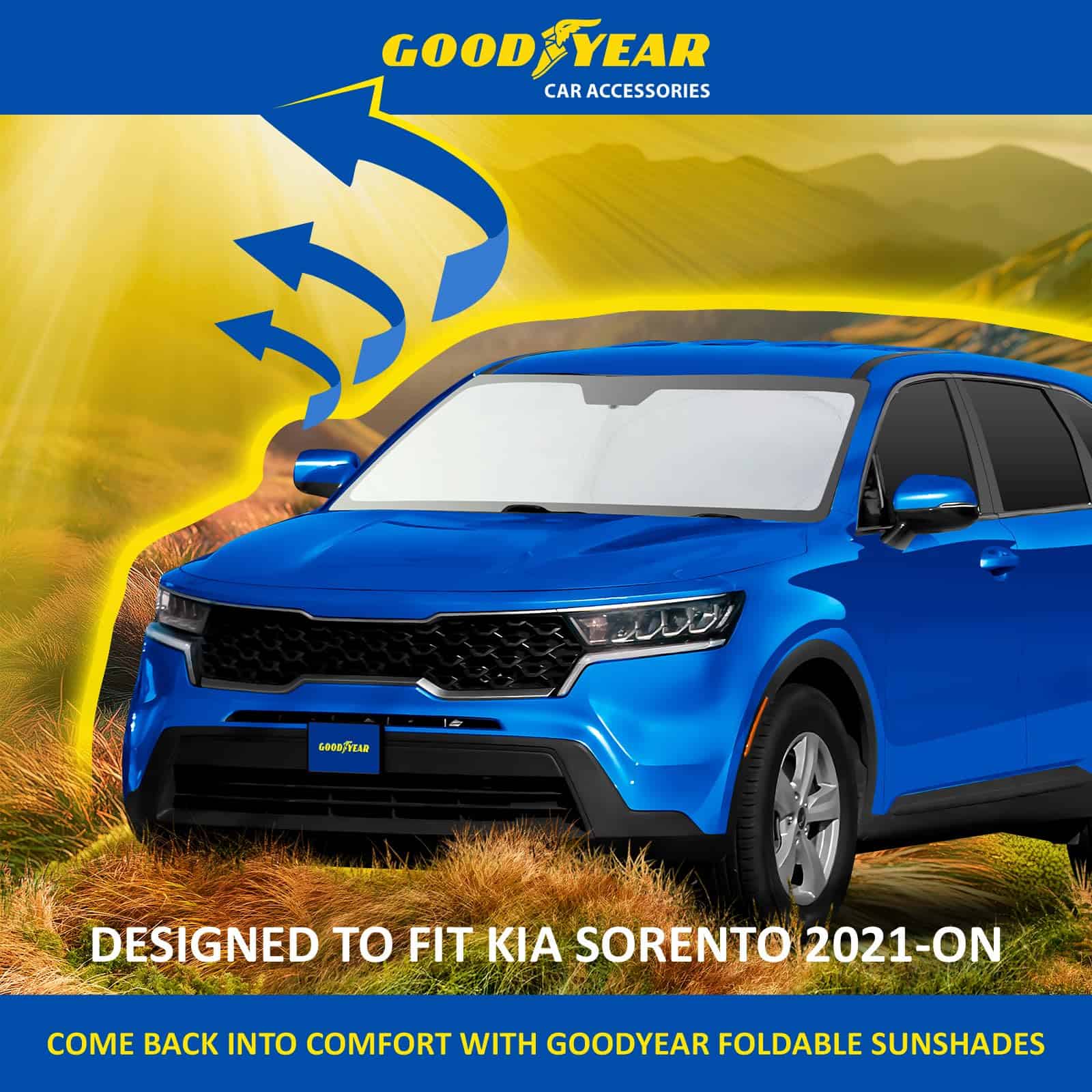 Cubierta de Parabrisas Plegable Goodyear para Kia Sorento - Imagen 6