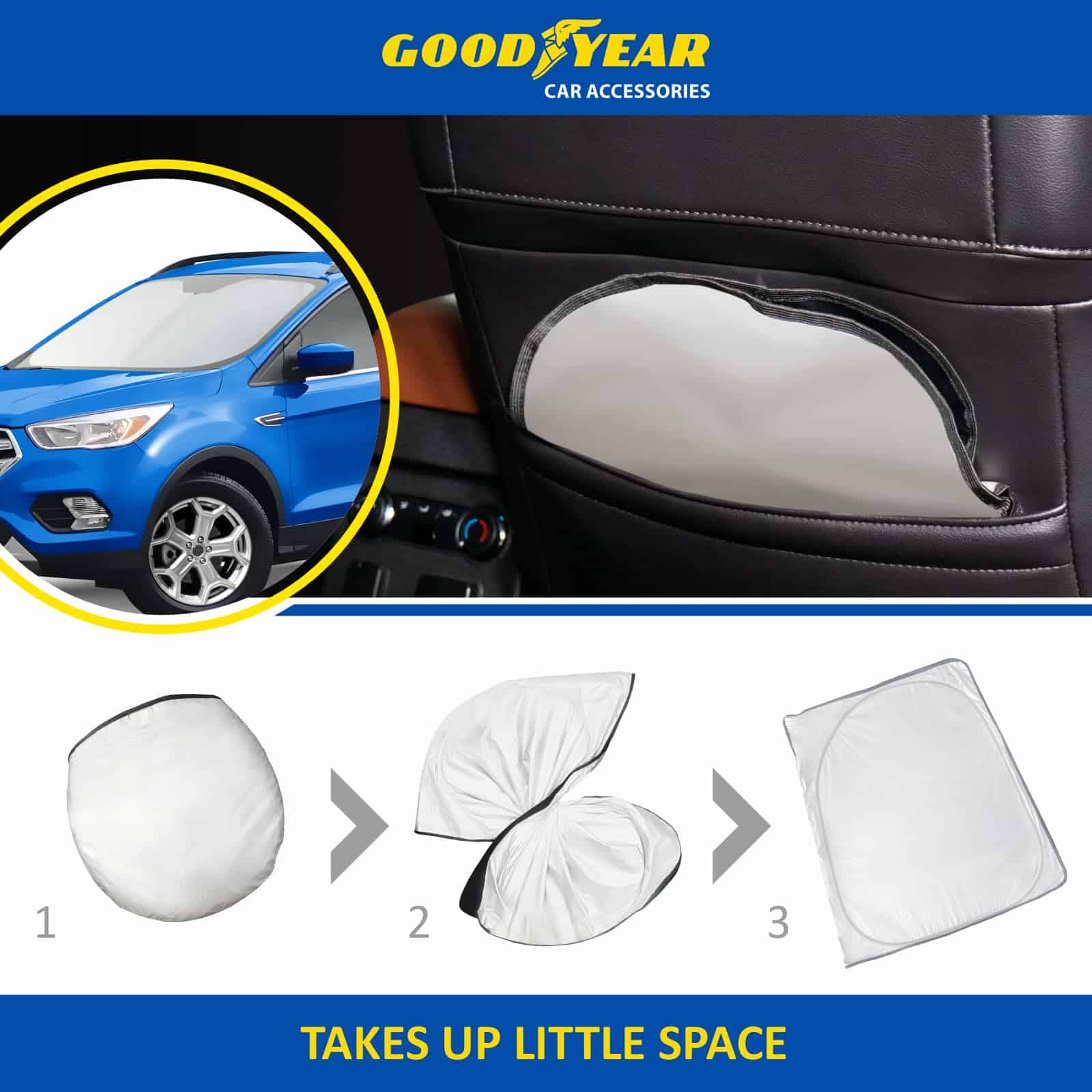 Parabrisas Plegable Goodyear para Ford Escape 2013-2019, - Imagen 6