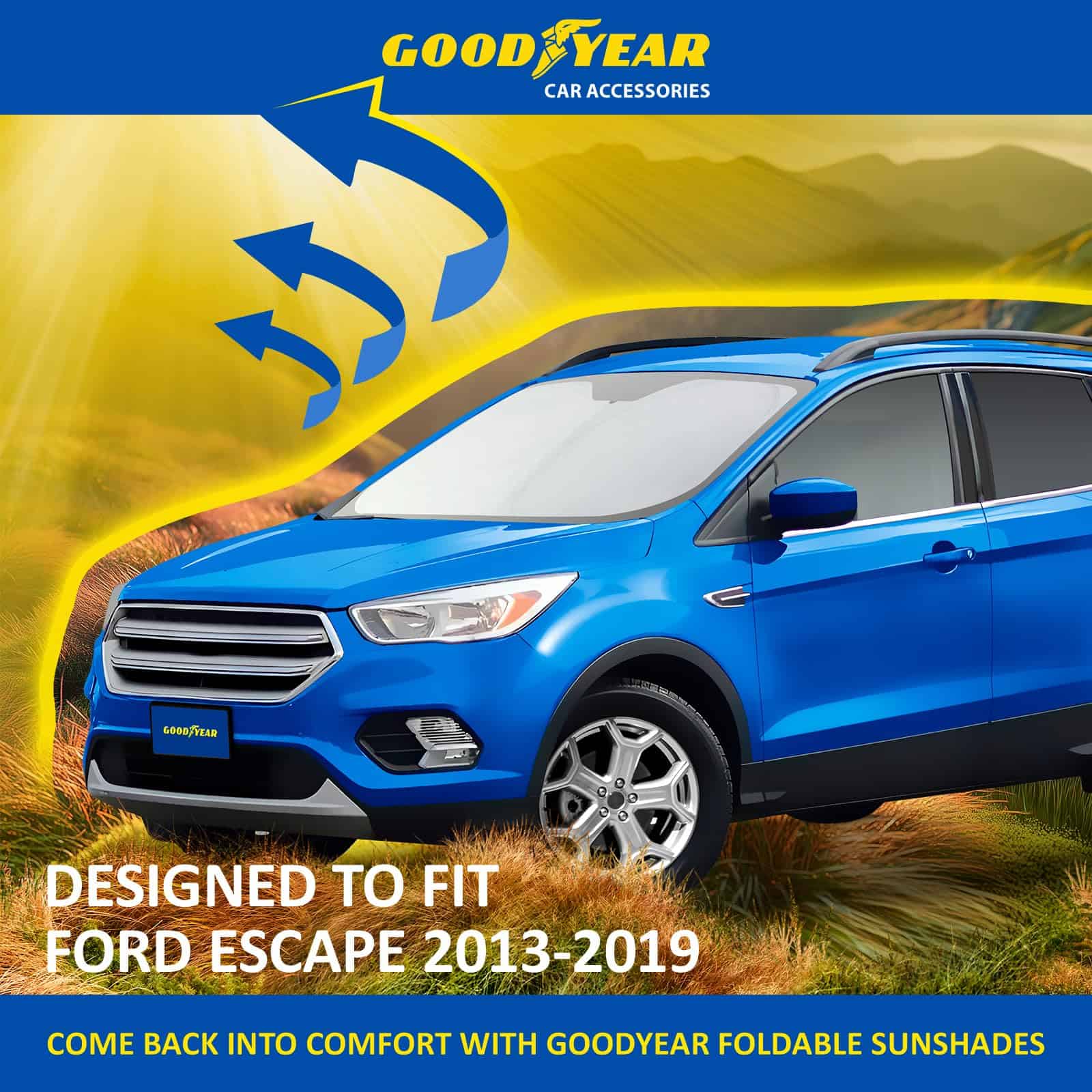 Parabrisas Plegable Goodyear para Ford Escape 2013-2019, - Imagen 7