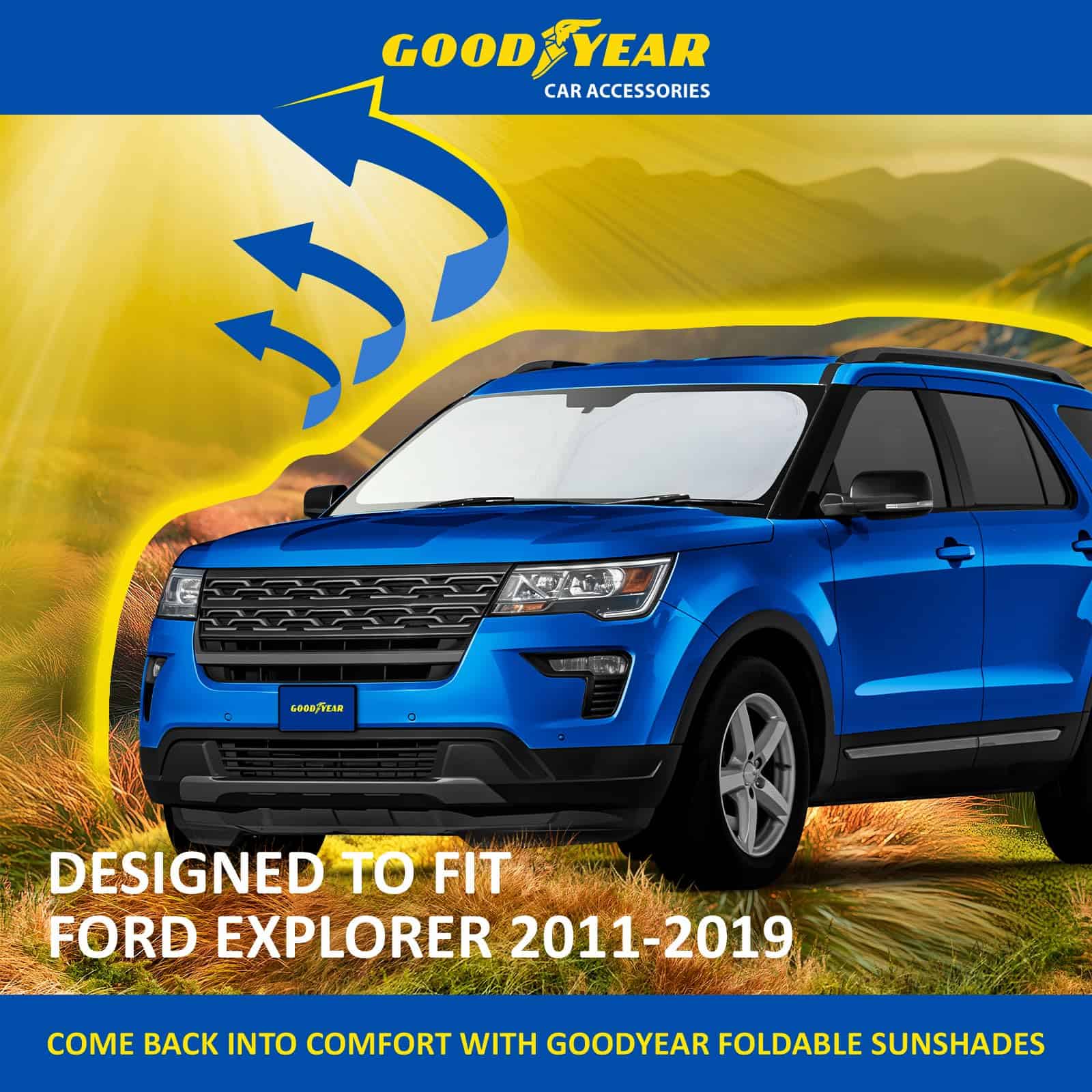Cubierta de parabrisas plegable Goodyear para Ford Explorer - Imagen 6