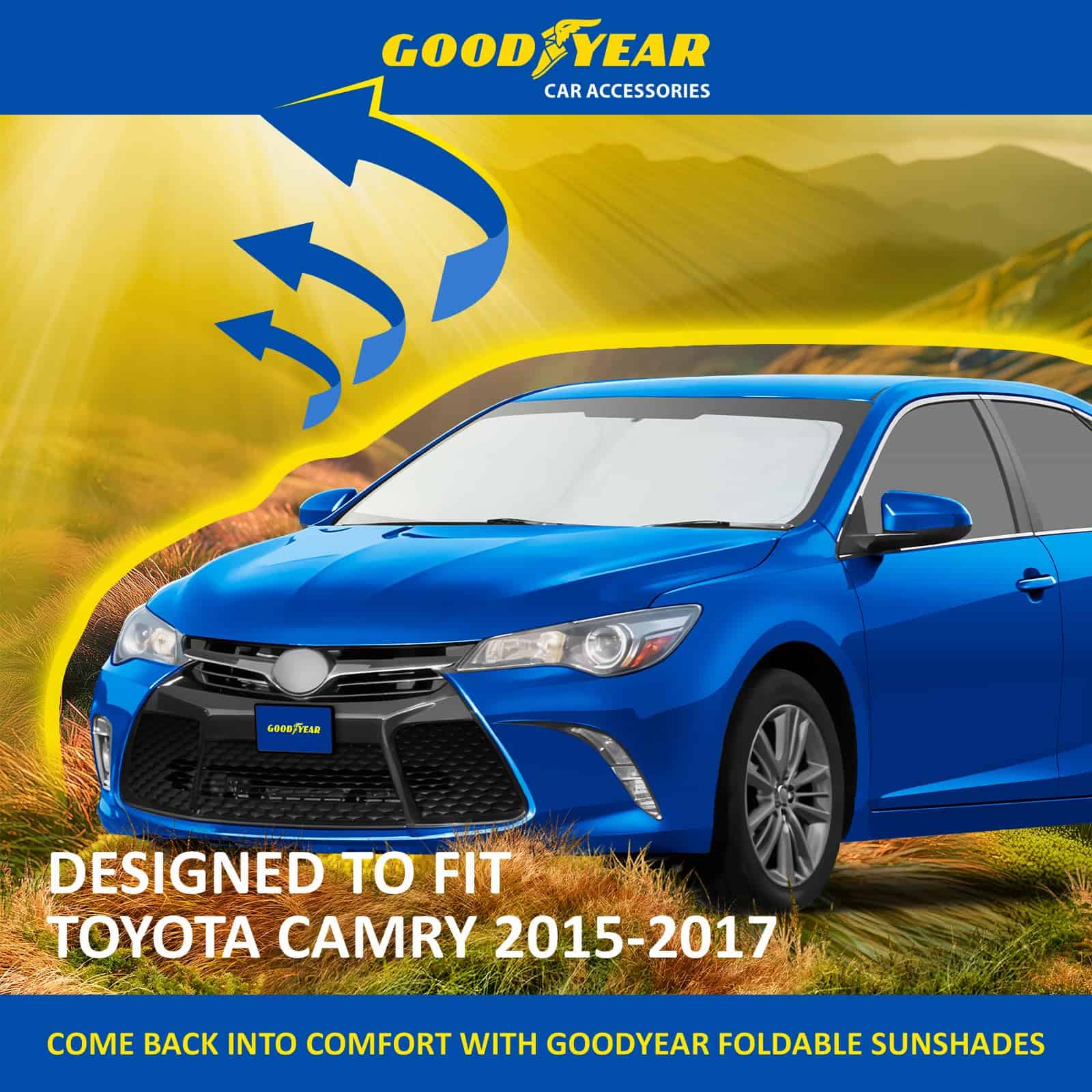 Parasol Plegable para Parabrisas Goodyear para Toyota Camry - Imagen 6